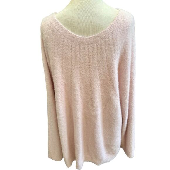 Chico’s Soft Pink Knit Pullover Sweater – Size 3 (XL/16) - Picture 6 of 6